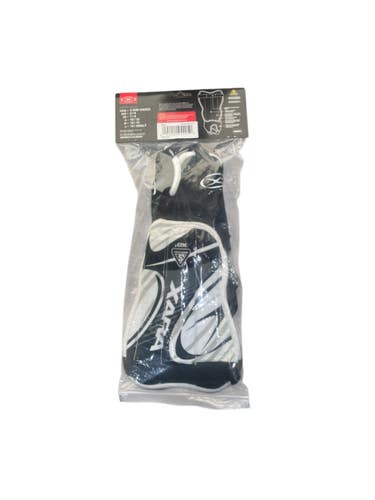 Used Soccer Shin Guards Adult Black And White MD 11735-S000357049