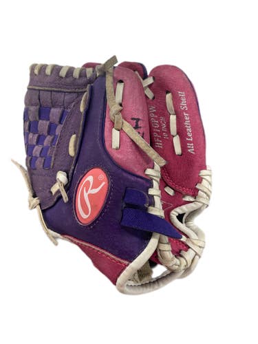 Used Rawlings HFP BB/SB Glove RH Throw Purple And Pink 10" 11735-S000350623
