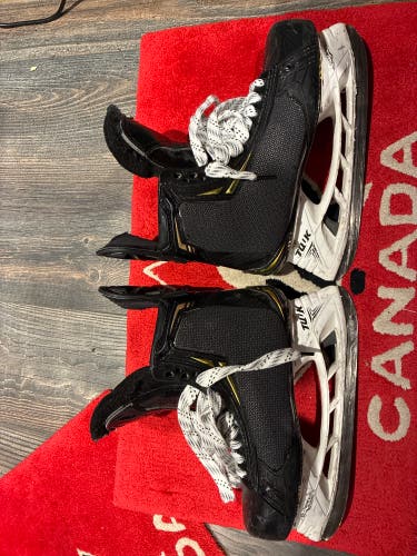 Black 2018 Bauer Supreme 2S Pro Hockey Skates Regular Width Pro Stock 7 (Used)