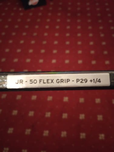 Junior CCM XF Ghost Left Hand Hockey Stick P29+1/4 50 Flex (New)