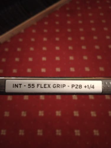 Intermediate CCM XF Ghost Left Hand Hockey Stick P28+1/4 55 Flex (New)