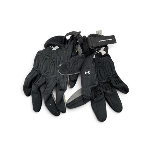 Used Under Armour BLACK GLOVES Lacrosse Gloves Womens Black MD 11735-S000369174