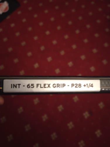 Intermediate CCM XF Ghost Left Hand Hockey Stick P28+1/4 65Flex (New)