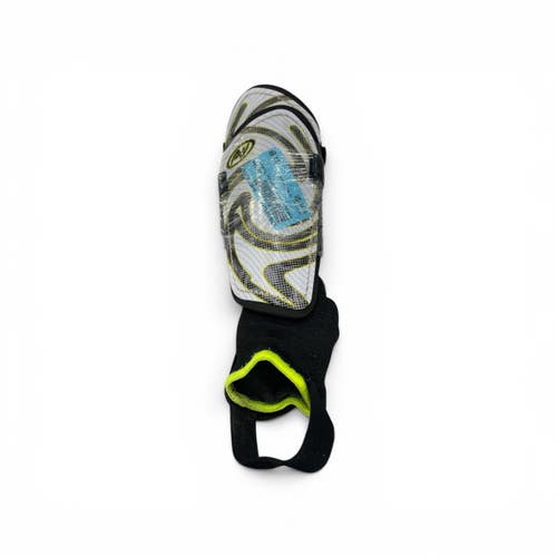 Used Soccer Shin Guards Youth White And Black SM 11735-S000365377
