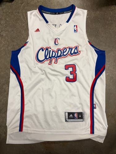White Clippers NBA Basketball Jersey (Used)