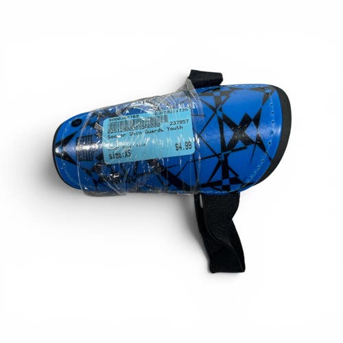 Used Soccer Shin Guards Youth Royal Blue XS 11735-S000365769
