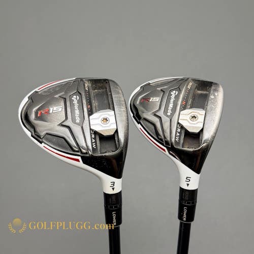 3 & 5 Wood Set- Taylormade R15 / Speeder, Regular (3633)