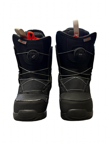 Used Burton ZIPLINE BOA Boys Snowboard Boots Black Junior 05 10299-S000305954