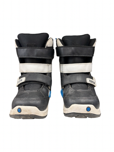 Used Burton KIDS GROM Boys Snowboard Boots Black Junior 03 10299-S000308109
