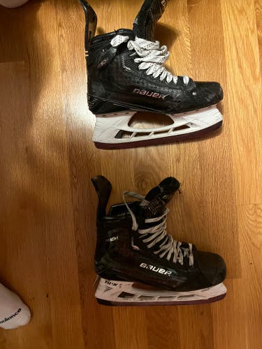 Black 2022 Bauer Supreme Mach Hockey Skates Pro Stock 10.5 (Used)