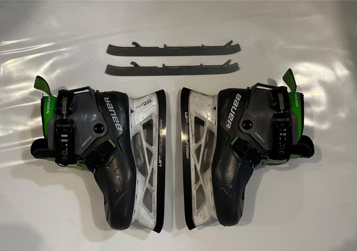 Bauer Konekt HF2 Hockey Goalie Skates Regular Width Size 4 (Used)
