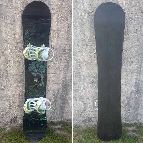 156cm Salomon Drift Snowboard With Rossignol Battle Bindings and Rossignol Boots (Used)