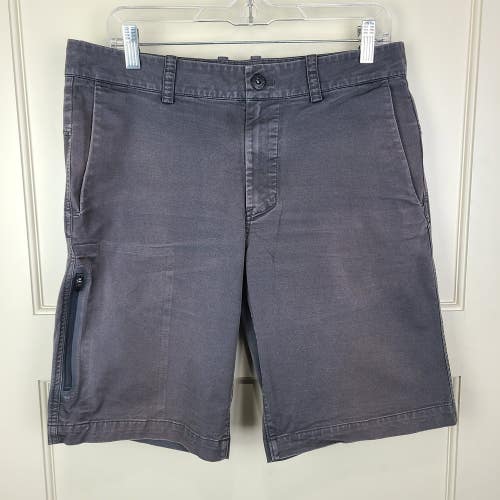 The North Face Men's Charcoal Gray Cargo Shorts Hiking Camping Size: 32