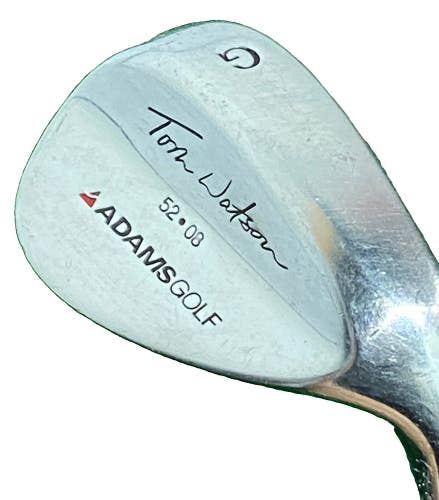 Adams Golf Tom Watson Chrome Gap Wedge RH 52*08 Stiff Steel 35.5" Factory Grip