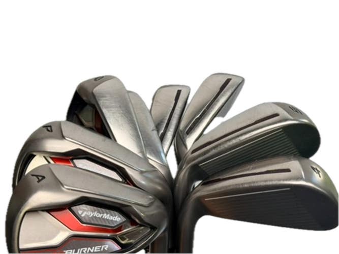 TaylorMade AeroBurner Irons 4-PW AW RH REAX 88 Steel Stiff