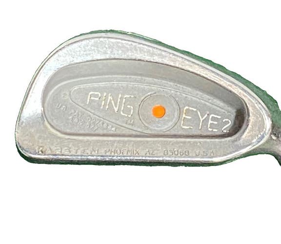 Ping Eye2 4 Iron Orange Dot 2* Flat RH Men's Stiff Steel 38.25" Nice Jumbo Grip