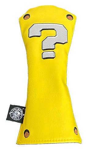 BirdieBoss Question Block Embroidered Golf Hybrid Headcover Great Condition