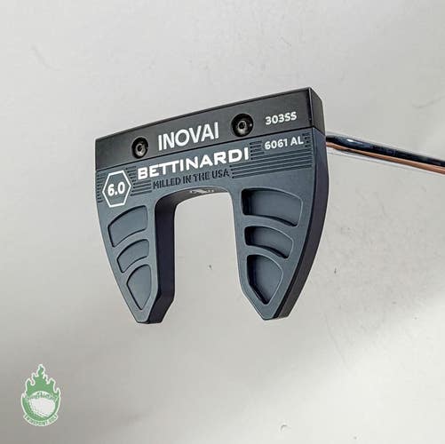 Used RH Bettinardi INOVAI 6.0 303SS 6061 AL 34" Milled Putter Steel Golf Club