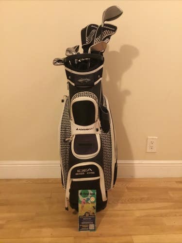 Adams Ladies Idea A12 OS Full Set D,3W, 5W, 7W, 5H, 6H,7-PW-SW, Putter& Cart Bag