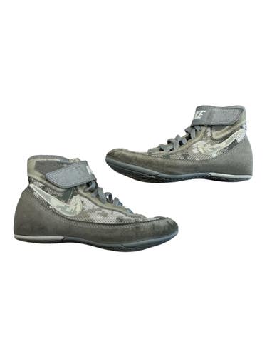 Used Nike Wrestling Shoes Grey Junior 01 11873-S000232862