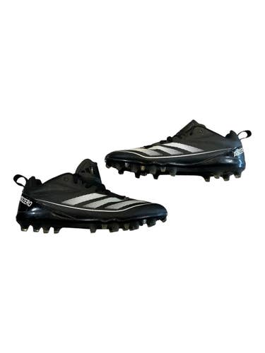 Used Adidas ADIZERO Adult FB Cleats Black Senior 8 11873-S000247154