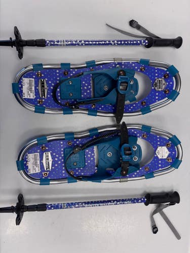 Used L.L. Bean WINTER WALKER Snowshoes Boys Purple 19" 11860-S000317305