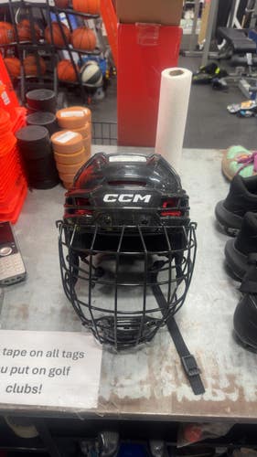 Used CCM TACKS 70 Helmet Cage Combo Black LG 11337-S000499124