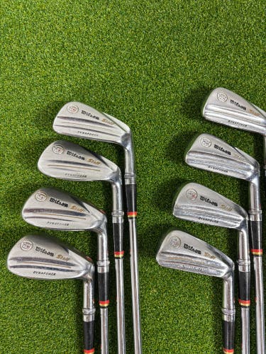 Vintage Wilson Staff Dynapower Fluid Feel Iron Set 3-PW Steel RH 8 Clubs