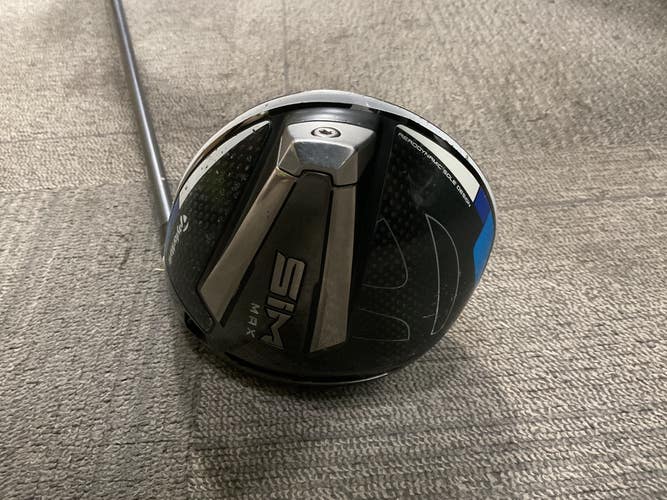 Used Taylormade SIM MAX Mens Driver RH 9.0 Degree 11614-S000245908