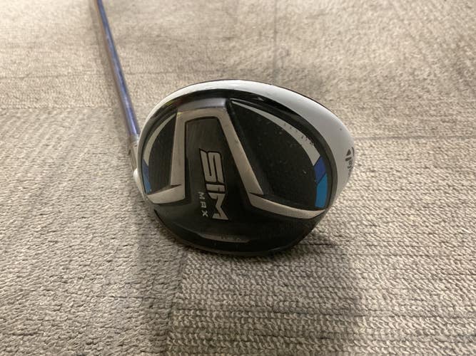 Used Taylormade SIM MAX Mens Fairway Wood RH 5 Wood 11614-S000245907