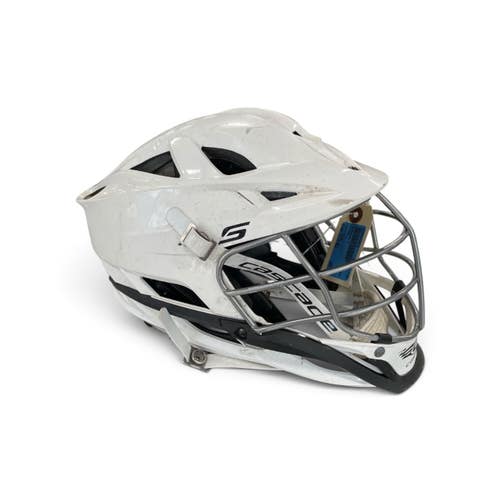 Used Cascade S Lacrosse Helmet White Fits all 11735-S000370535