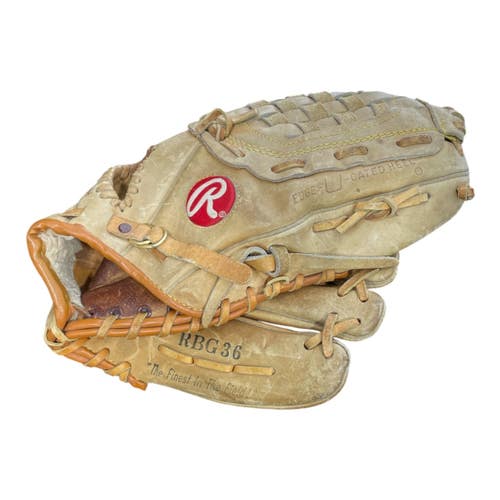 Used Rawlings RBG36 BB/SB Glove RH Throw Tan 12" 11735-S000370547
