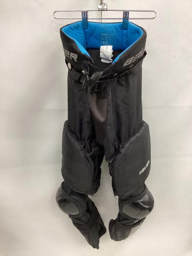 Used Bauer PRODIGY BOTTOMS Youth Pant Black And Carolina Blue LG 11851-S000054104