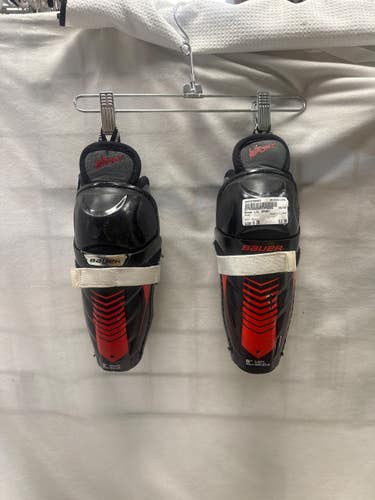 Used Bauer LIL SPORT Junior Shin Guards Black 8" 11490-S000278493