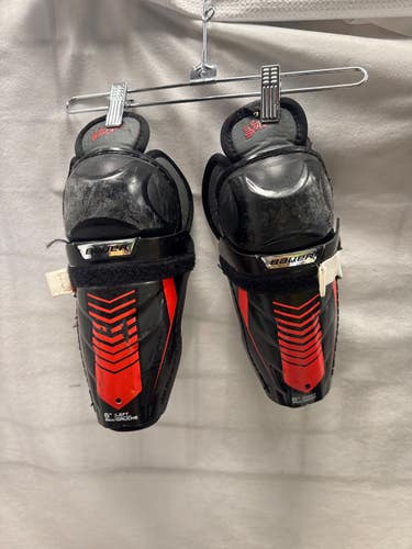 Used Bauer LIL SPORT Junior Shin Guards Black 8" 11490-S000278480