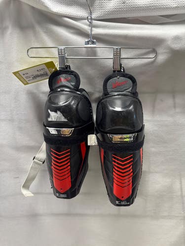 Used Bauer LIL SPORT Junior Shin Guards Black 8" 11490-S000278479