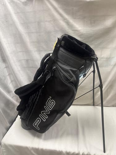 Used Ping 4 WAY STAND BAG Mens Stand Bag Black 11490-S000278459