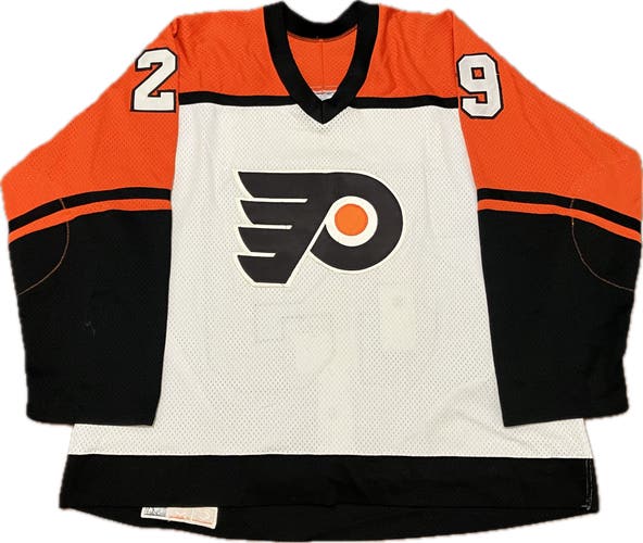 Philadelphia Flyers Daryl Stanley Heavy Mesh CCM Small Block NHL Hockey Jersey Size 54