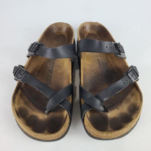Birkenstock Mayari Womens Black Toe Loop Sandals Shoes Size: 38 / 7