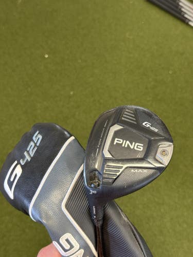 LH PING G425 MAX 3-Wood Fairway 14.5 Stiff Flex Tensei Orange 75g Left Handed