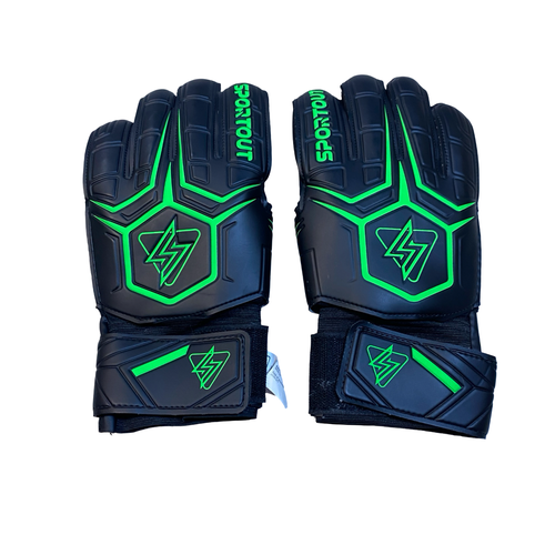 Used SPORTOUT GOALIE GLOVES Soccer Goalie Gloves Black 10 11706-S000389426