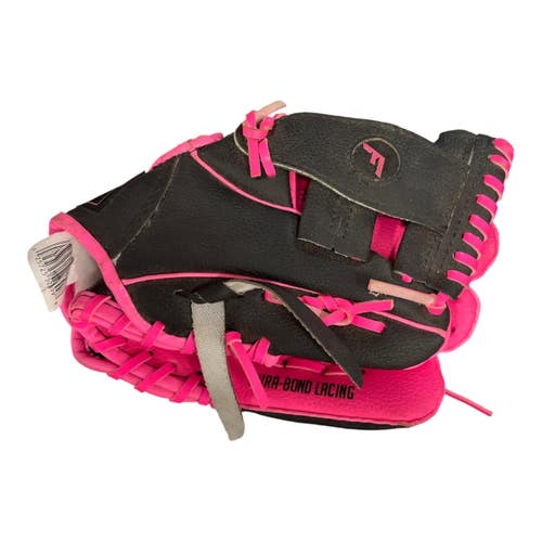 Used Franklin INFERNO BB/SB Glove RH Throw Black And Pink 9" 11735-S000368923