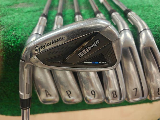 Taylormade SIM2 MAX Iron Set 5-PW,AW KBS Steel Shaft Regular Flex Left Handed