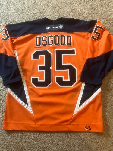 KOHO NHL New York Islanders autographed Chris Osgood #35 Signed Hockey Jersey, L  (New)
