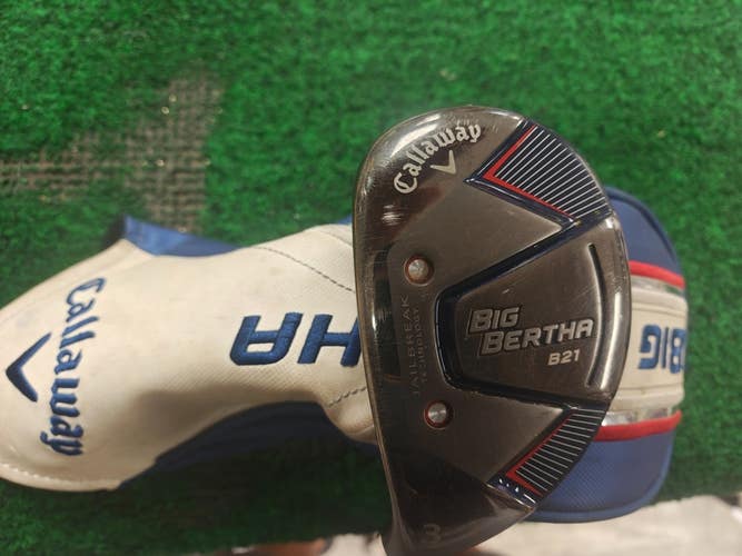 Callaway Big Bertha B21 3 Hybrid 3H Regular Flex Left Handed RCH 65 w Headcover