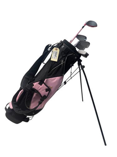 Used JR GOLF STE Jr Package Set RH Black And Pink 6 Piece 11835-S000213434