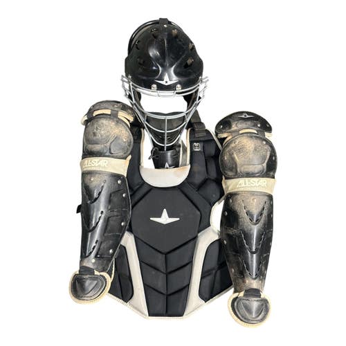 Used All Star TOP STAR Catchers Chest Protector Black Junior 11835-S000213449