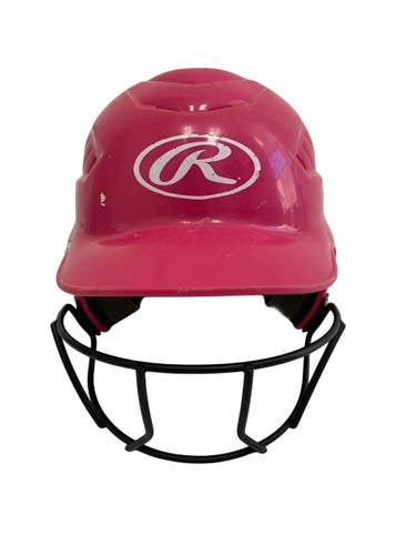 Used Rawlings CFTBH-R1 Batting Helmet w/Mask Pink One Size 11692-S000158699