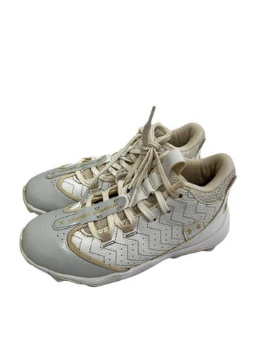 Used Under Armour HARPER BB/SB Cleats White Junior 02 11692-S000158707