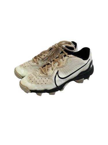 Used Nike ALPHA HUARACHE KEY BB/SB Cleats Black And White Junior 03.5 11692-S000158805